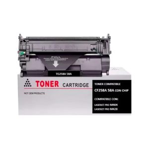 Tóner 58A (CF258A) para HP M404 / M428 - [SIN CHIP - Requiere Chip Original]