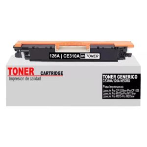 Tóner Universal 126A/130A (CE310A/CF350A) para HP CP1025 / M176n - Negro