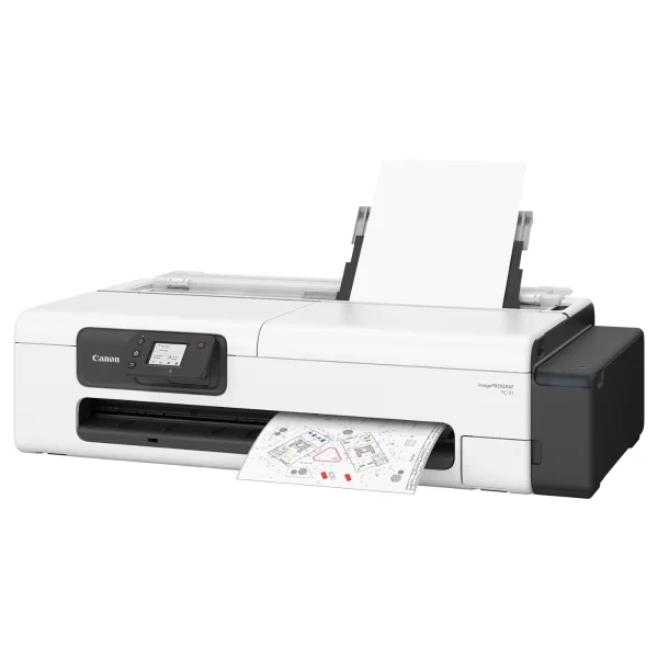 Plotter Canon imagePROGRAF TC-21 y TC-21M_ Gran Formato en tu Escritorio (2) Plotter Canon imagePROGRAF TC-21 vista frontal en oficina